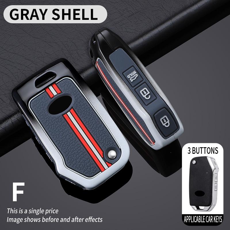 Zinc Alloy Car Remote Key Case Cover Shell Fob For KIA Sportage R GT Stinger GT Sorento Ceed CD Cerato Forte 2018 2019 Key Bag