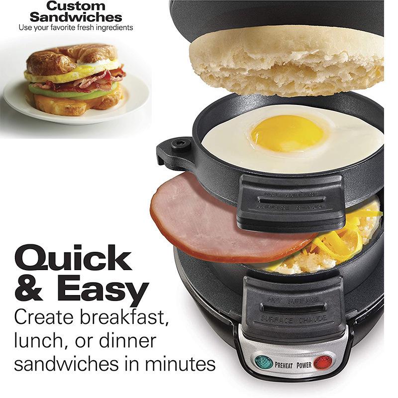 110V Multi-Functional Breakfast Machine: Burger, Egg, Steak, Sandwich Maker