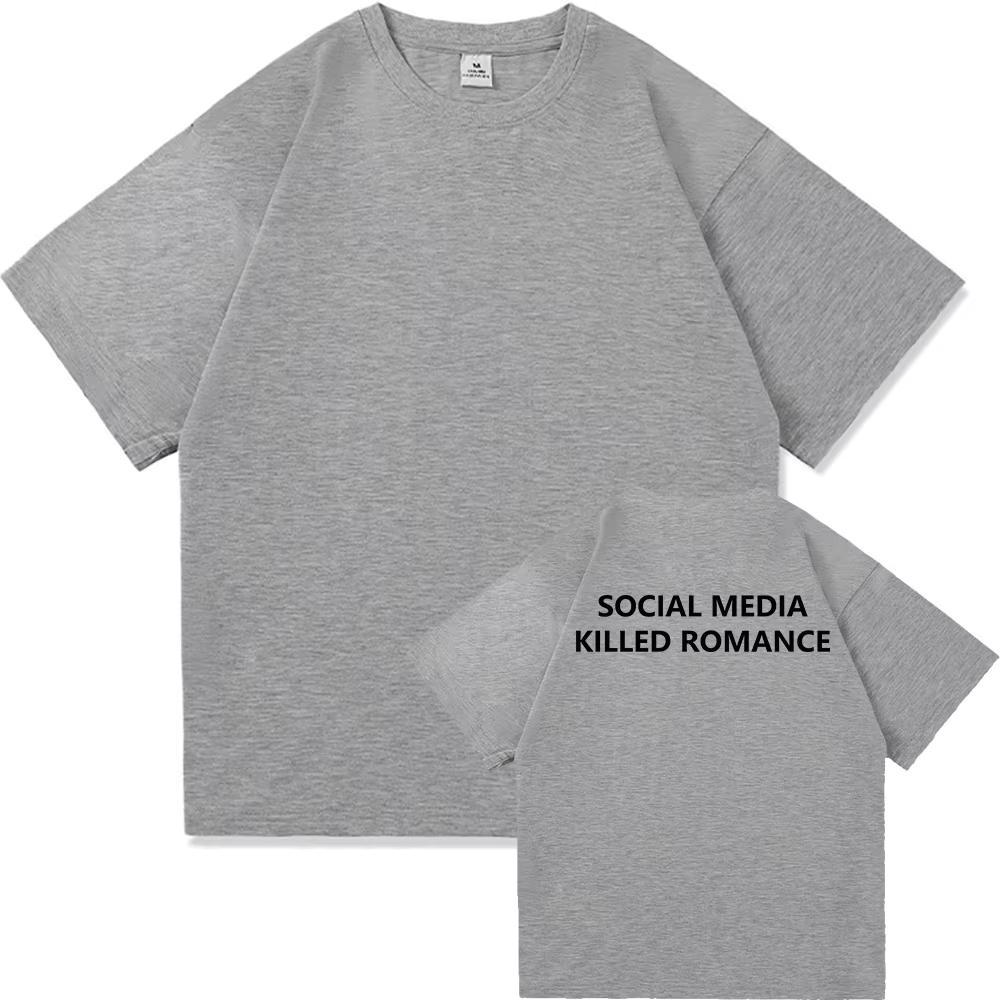 

Social Media Put An End To The RoUnisextic Letters Printed Tshirts Printed Tshirts for Unisex and Women Model Both Unisex and Women 4XL