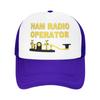 Ham Radio Operator  Trucker Hat For Man Woman Summer Outdoor Mesh Side Hats Caps Adjustable Fit For Casual Headwear