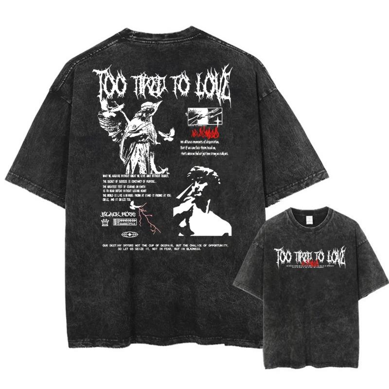 Camiseta Tekken 3 para Hombre Camiseta de Anime Juegos Algodón Camiseta para Mujer Manga Corta Streetwear Casual Holgada Verano Novedad Tops Sueltos