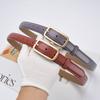 Retro Leather Belt for Girls Decorative Exterior Belt Belt for Women Versatile Cowhide Leather Belt for Women