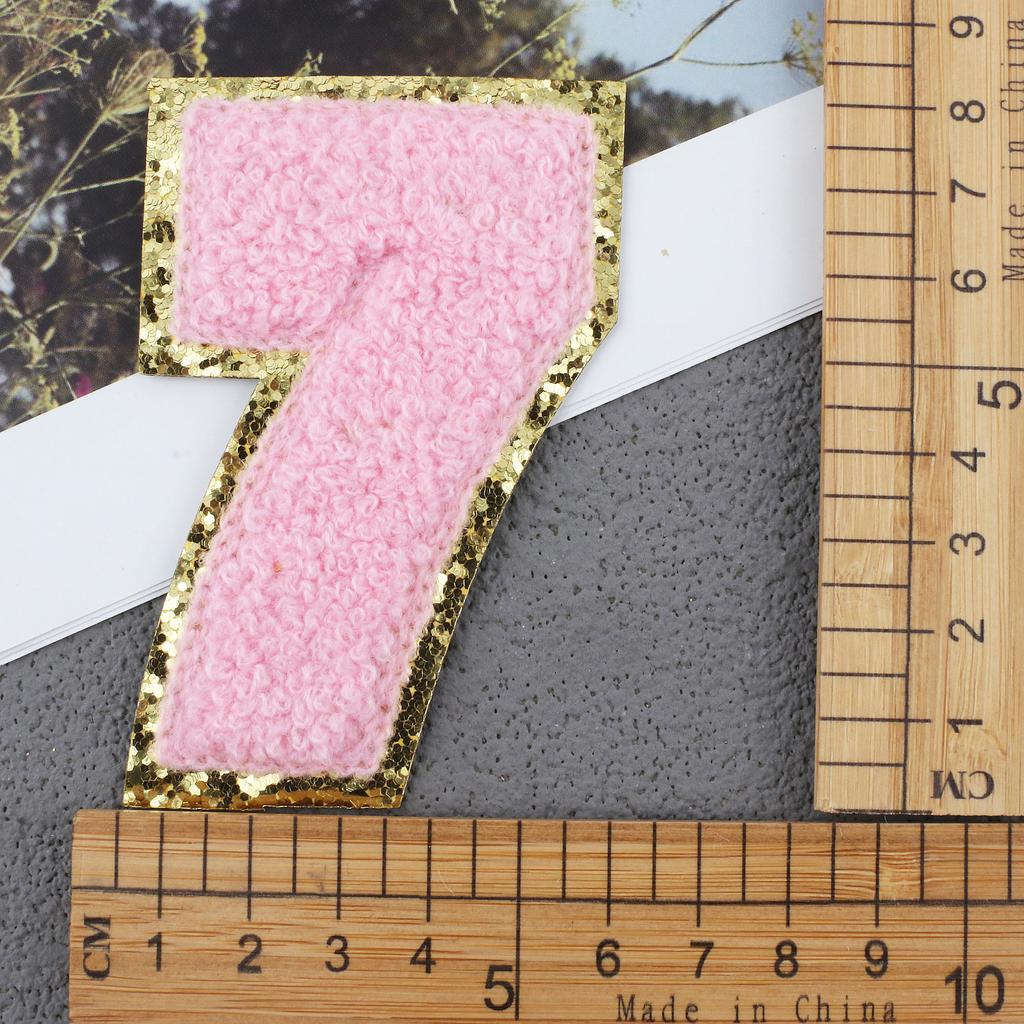 Mixed Color English Alphabet Embroidery Cloth Sticker Digital Towel Embroidery Computer Embroidery Stamp Clothes Smiley Face Patch Sticker