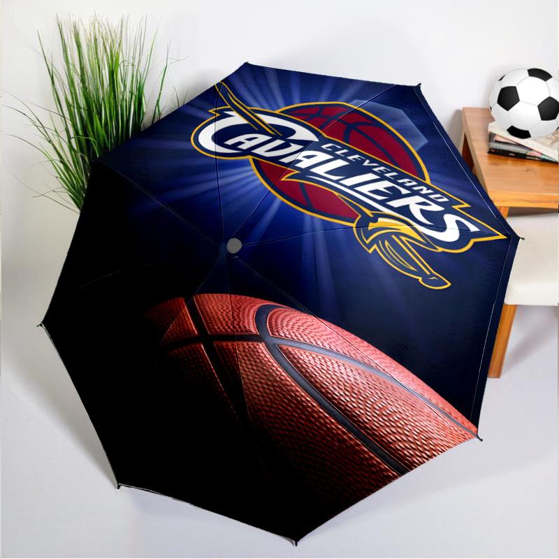 football Cavaliers Logo Umbrella 8-Frame for Travel, Camping, Casual Lightweight Portable Umbrella, Essential for Every Family Holidays Gift