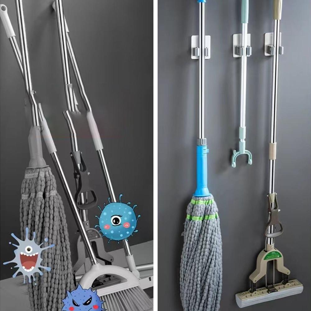 Adhesive Wall Clip Adhesive Wall Clip Kitchen Organizer Mop Holder Rack