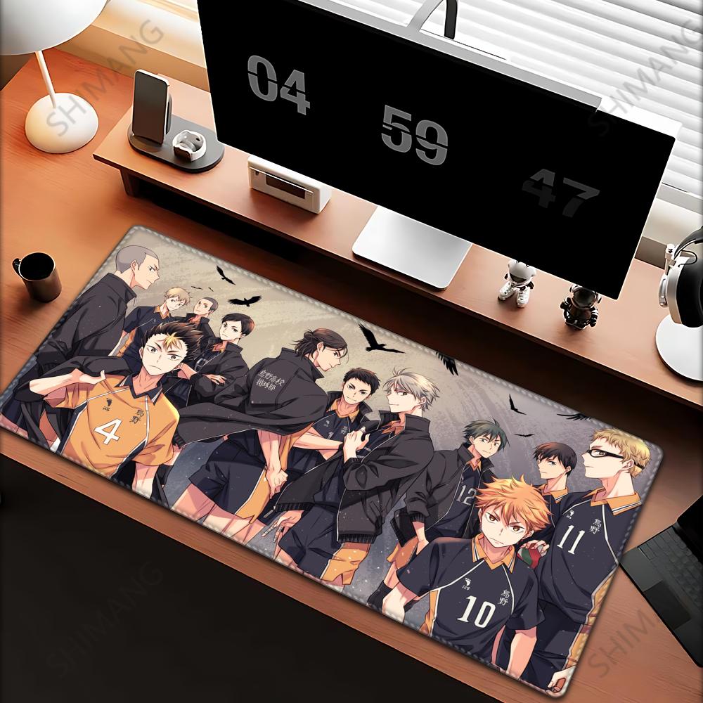 Mouse Pad Anime HD Haikyuu Large Rubber Rugs PC Game Table Mat Laptop Desk Pad XL Nonslip Computer Keyboard Office Desktop Mats