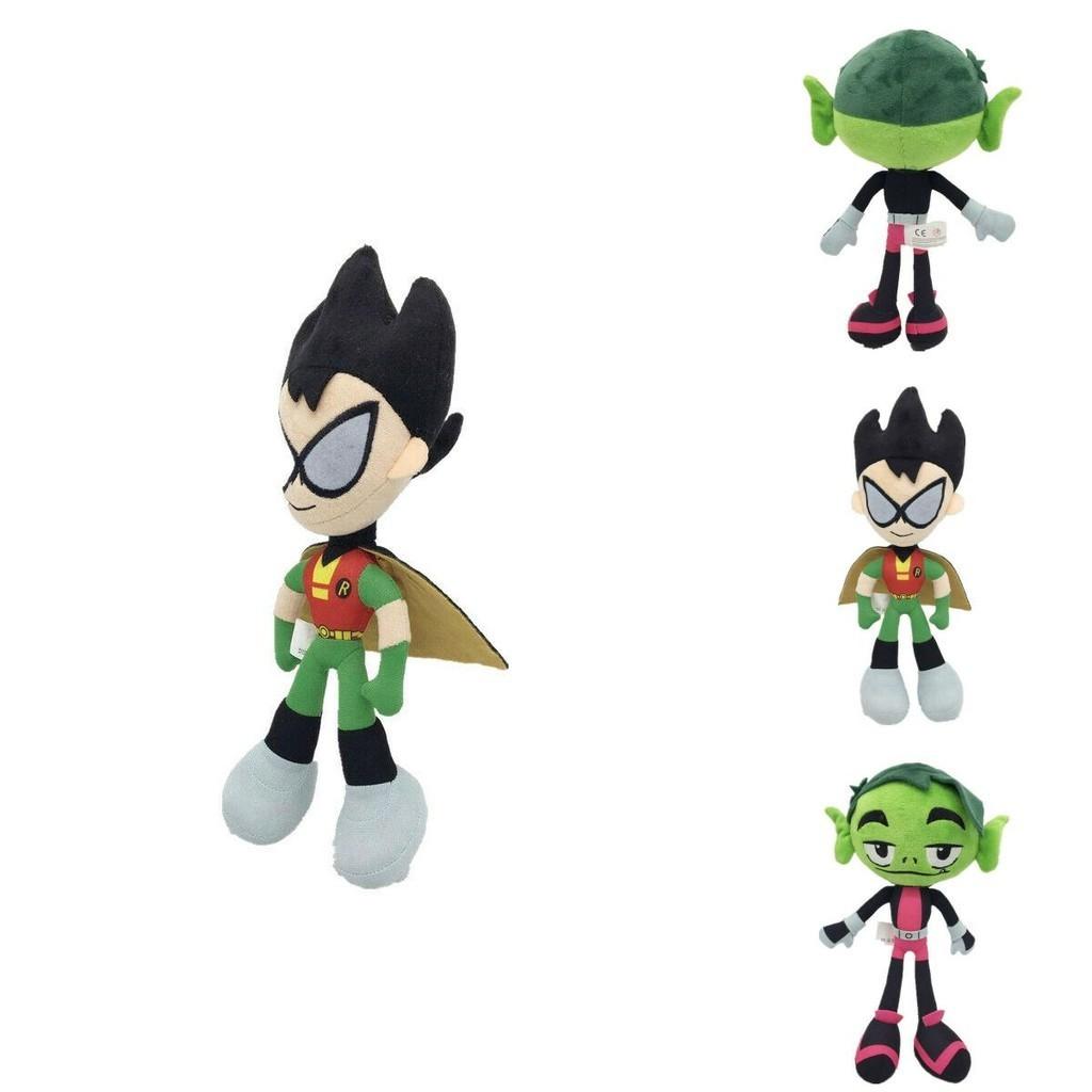 Adorable 10-inch Teen Titans Go Plush Toy Collection Featuring Robin Raven Cyborg