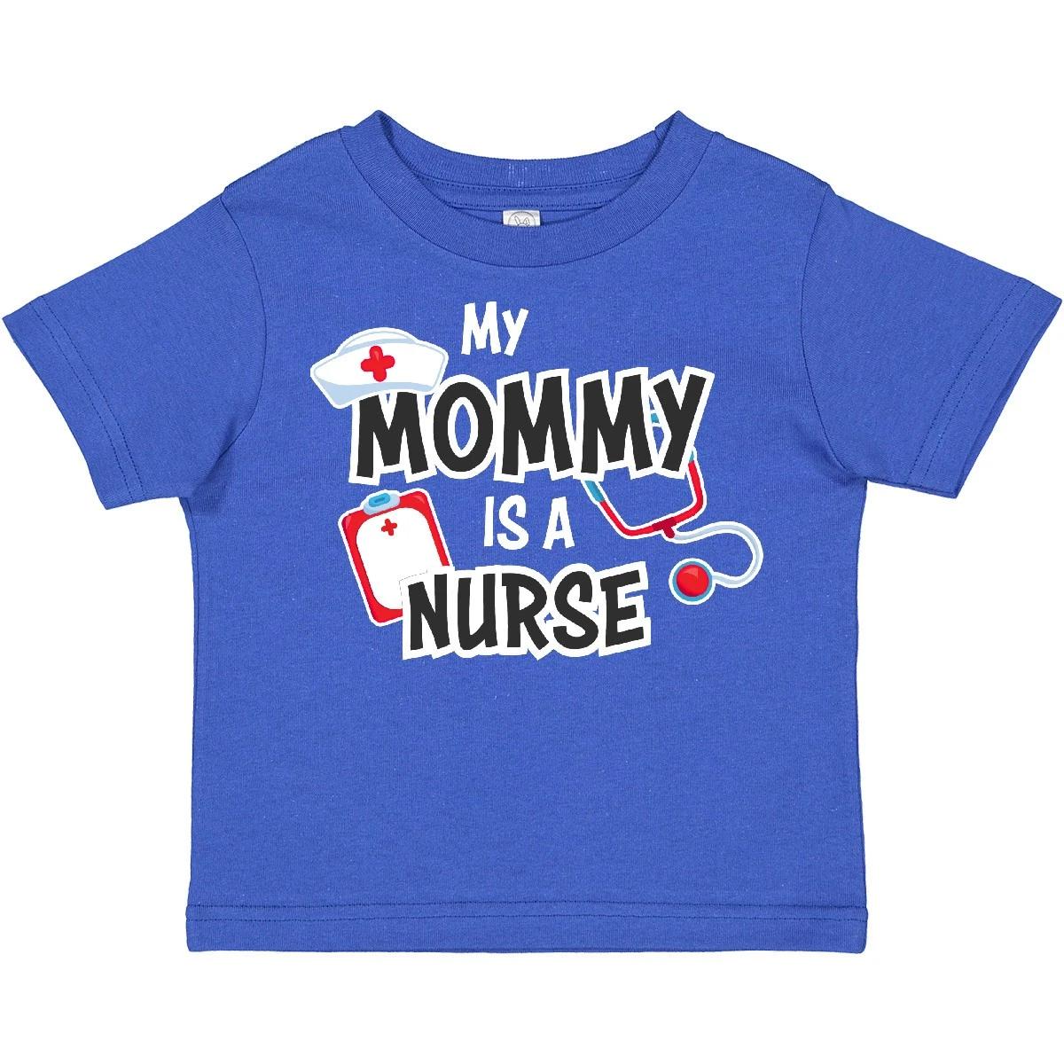 Inktastic My Mommy Is A Nurse Toddler T-Shirt Occupations Kids Nursing Hat Child 140