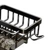 Kitchen Sink Faucet Organizer Detachable Sponge Holder for Kitchen Sink Faucet Drain Rack with Hook for Bathroom Scrubbers Soap