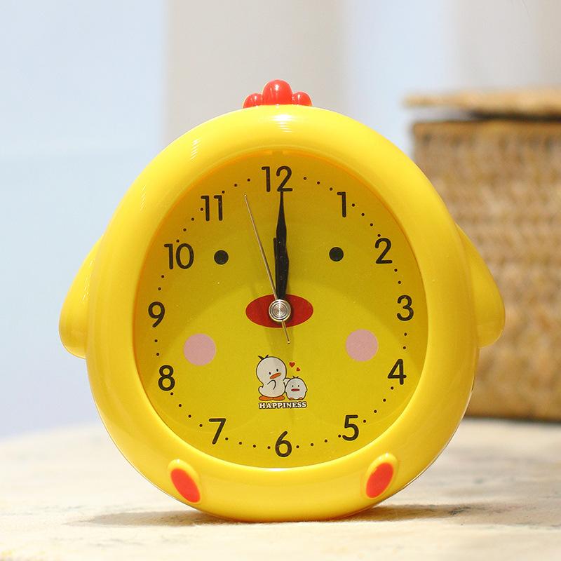 Cute Little Rabbit Cartoon Alarm Clock Boy Girl Child Student Using Lazy Small Alarm Clock Bedside Small Alarm Clock