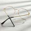 Minimalist Octagonal Full Rim Metal Frame Glasses for Women