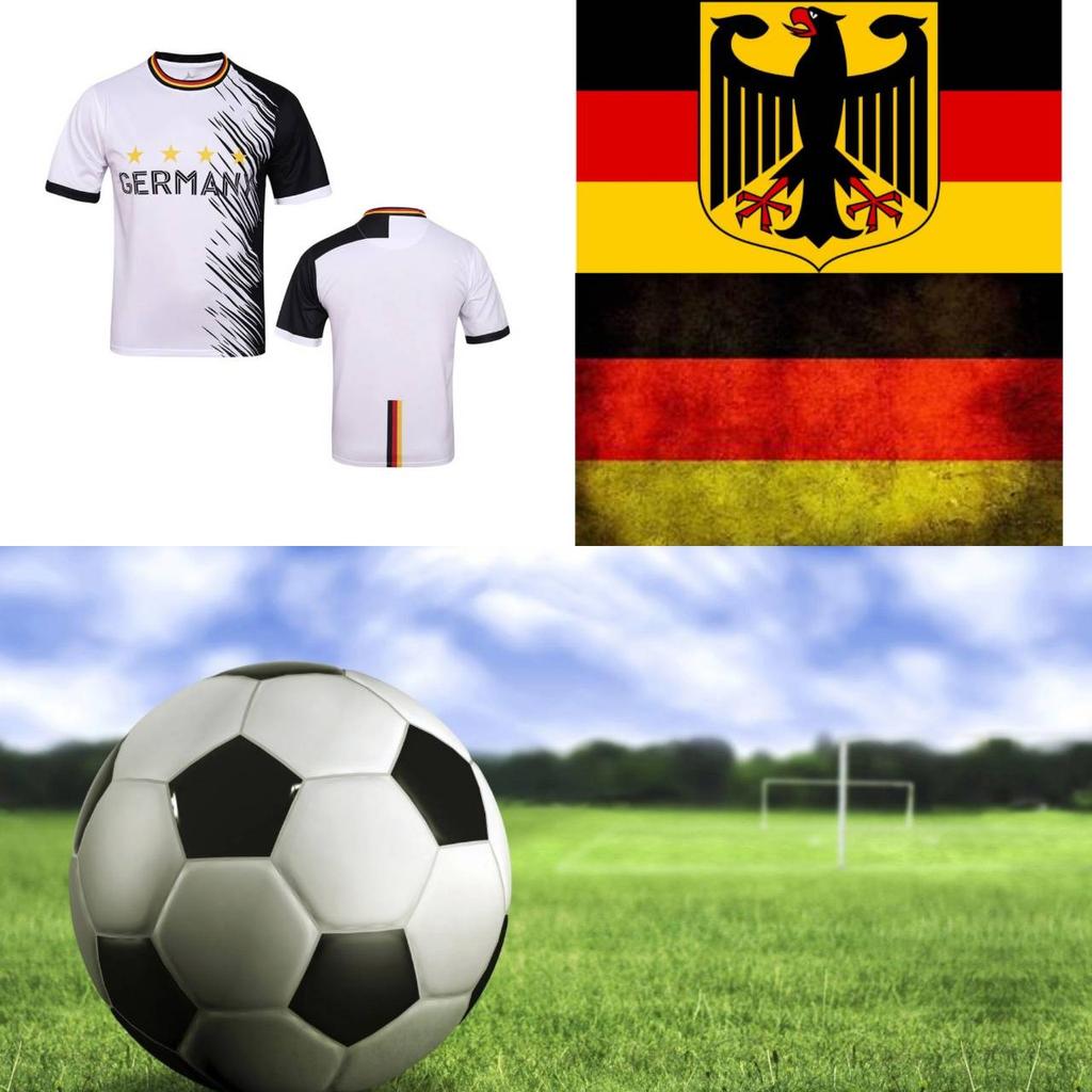 Euro 2024 Germany Football Soccer T-Shirt Graphic Retro Vintage 3D Print Men Women Unisex Short Sleeve Round Neck