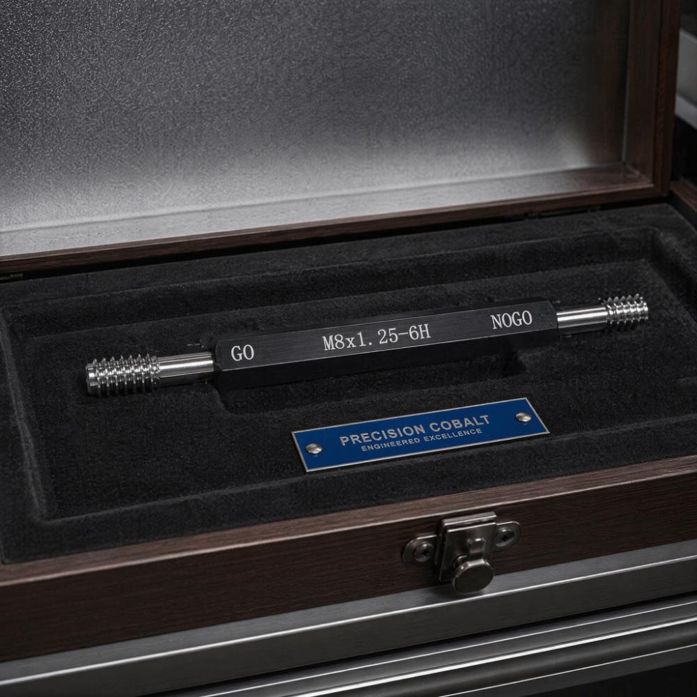 6H Tolerance Thread Gage 90mm Length Metric Thread Gauge Steel Thread Gauge  Measurement Tool
