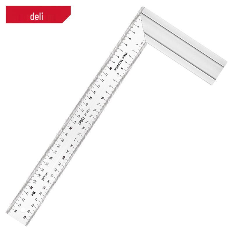 Deli DL4037 Stainless Steel L-Square Ruler
