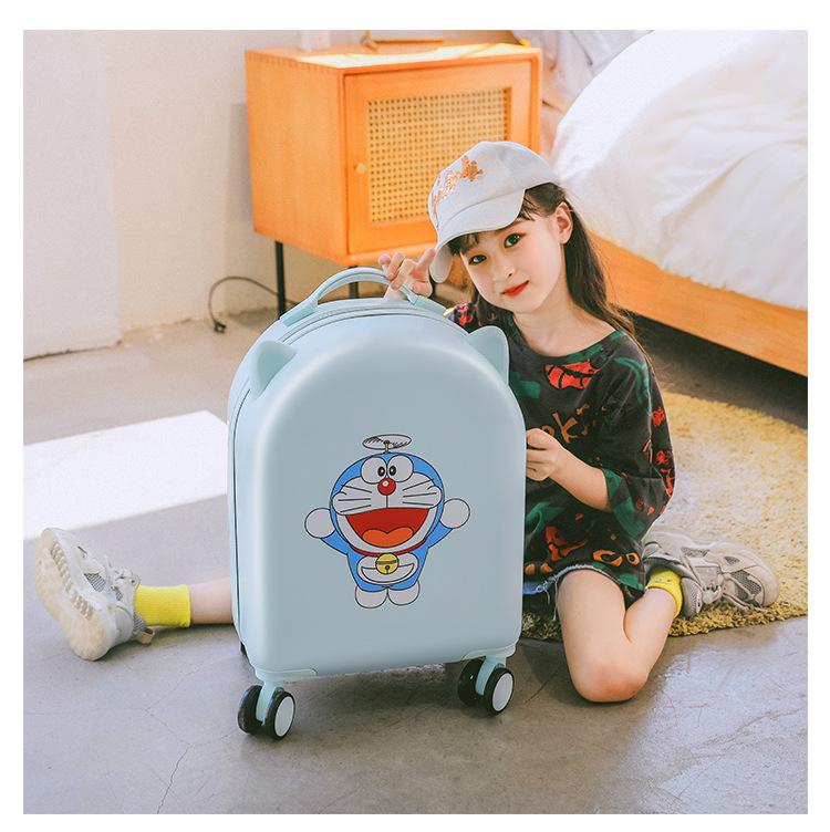 18-Inch Kids' Cartoon Trolley Suitcase with Combination Lock – Ideal Cabin Luggage for Boys and Girls
