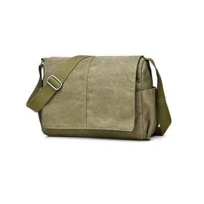 Whatna Dikke Canvas Messenger Tas met Grote Business Past A4 Formaat en Schouder Perfect voor en Maat 820 Heren Klep, Tas, 15-inch Laptop, Waterdicht,