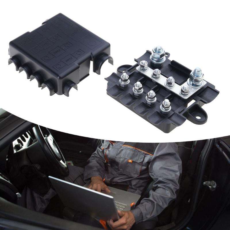 Sicherungskasten Stromverteilerblock mit Sammelschiene für Hochstromverteilung 12V 24V Automobil Marine Anwendungen