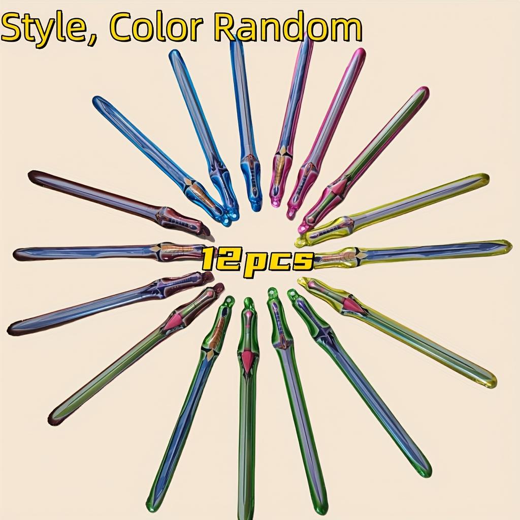 6/12pcs Mix Birthday Party Balloon Decoration Inflatable Sword Celebrate Refueling Stick Balloon Cheering Rave Festival Balloons