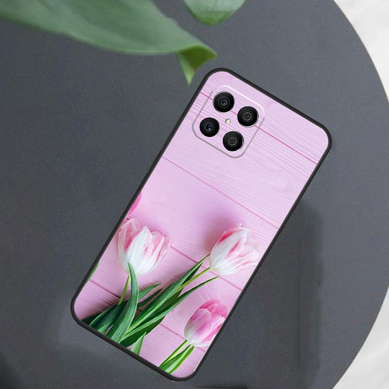 Tulips Flower For Honor Magic 5 6 7 8 Pro Case For Honor 400 200 50 70 Lite X8c X8b X9a X9b X9c X9d Win RT