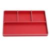 RC Repair Screw Tray 4 Grids Aluminum Alloy Screw Tray with Magnetic Pad for 1/10 1/8 RC Car RC Airplanes