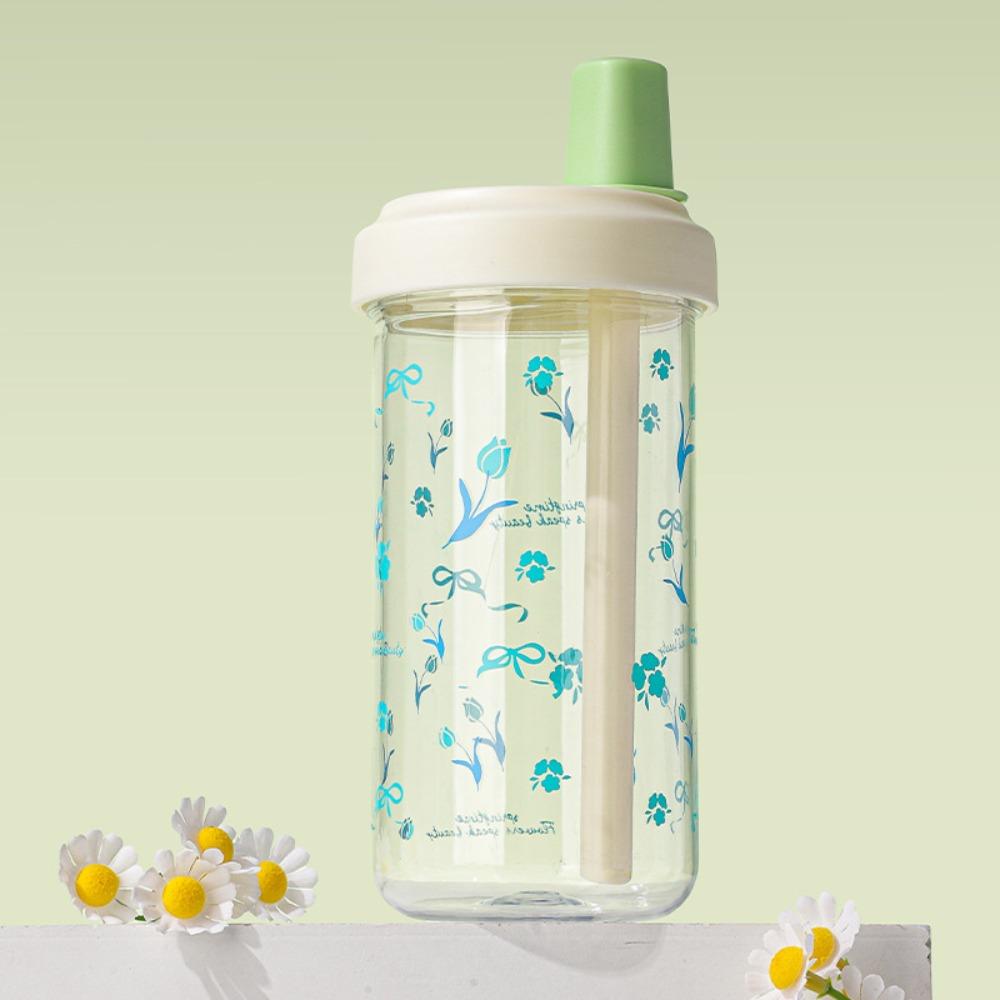 500ml Straw Water Bottle Plastic Milk Tea Drinks Water Cup Fashion Coffee Juice Cups