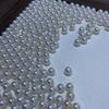 6-7mm White Freshwater Akoya Pearl Round Undrilled Beads