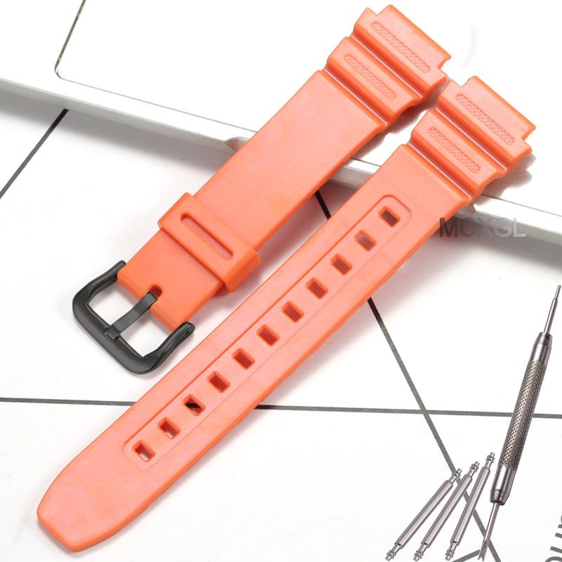 18mm Resin Replacement Strap For Casio F91W F108WH AE1200WH AE-1300WH W800H AE1000W F105W Mens Womens Watch Band Accessories