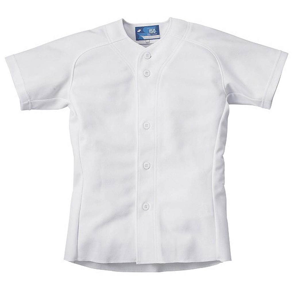SSK Practice Baseball Solid Size 150 Shirt, Uniform, White,