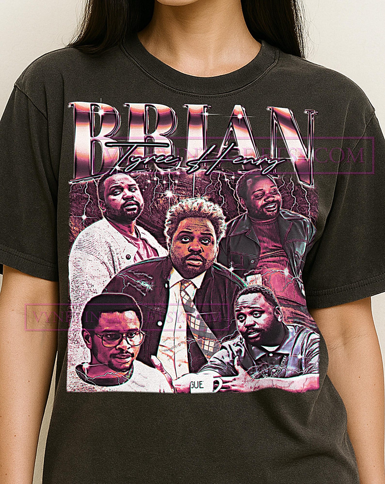 Brian Tyree Henry Shirt, 90s Vintage Retro Bootleg Brian Tyree Henry T-Shirt, Actor Tribute Graphic Tee, Hollywood Star Apparel S