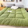 WTEMPO Large Size Solid Color Simple Retro Foldable Mattress Home Hotel Cushions Soft Tatami Mats Thickened Student Dormitory Mattresses