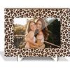 Leopard Print Picture Frames, Decorative Wood Photo Frames Birthday Gifts for Sister Women Girls Mom Daughter Tabletop Display 4x6 Photo Living Room