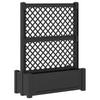 Large Planter with Trellis Anthracite 99.5 X 43 X 133.5 Cm PP