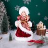 Rot-Gold Jacquard Snegurochka Weihnachtspuppe
