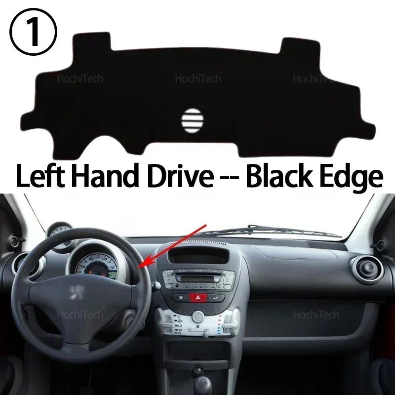 Car Dashboard Cover Avoid Light Pad Instrument Panel Mat Case Carpets for Peugeot 107 Toyota Aygo AB10 AB20 AB30 2005-2014