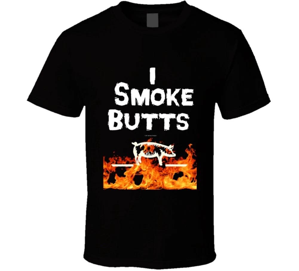 I Smoke Butts Funny Bbq Barbecue Pig Smoker Gift T Shirt S