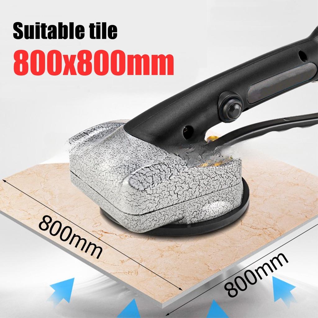 1000W 80x80cm Vibrator für Fliesen Verfliesen Putzen Maschine Fliesenlegen mit 2500mAh Akku Automatischer Bodenrüttler