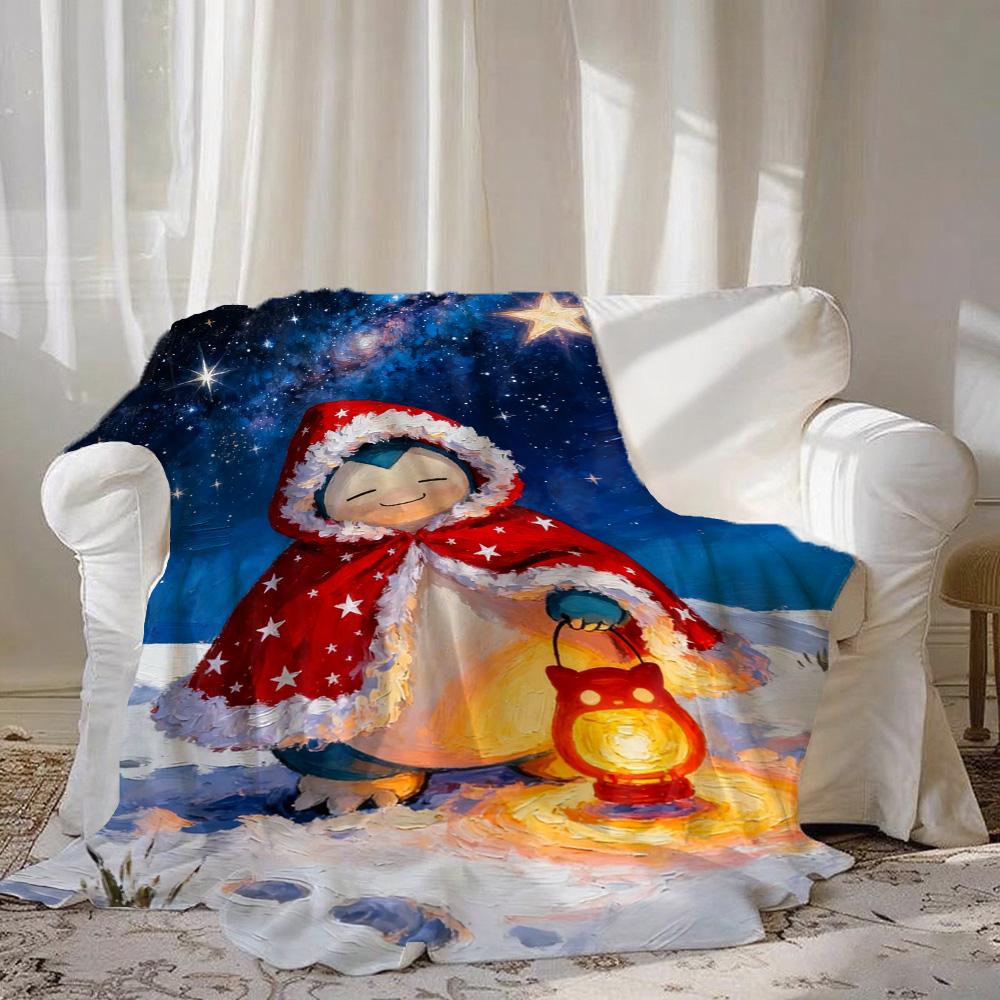 Home and Decoration Cute Fashion New Throw Blankets for Beds/sofa S-snorlax Blanket for Camping Christmas Blanket Best Gifts