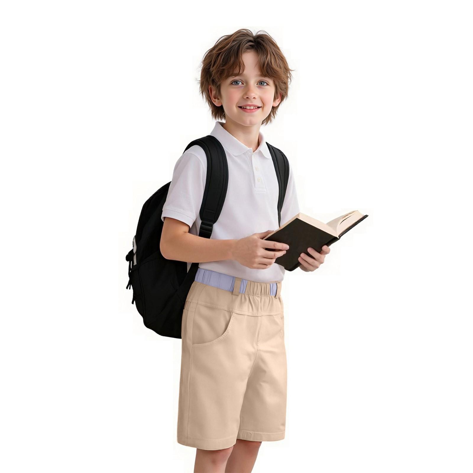 

Boys Dress Shorts - Performance School Uniform 5-Inch Shorts 100 бежевий