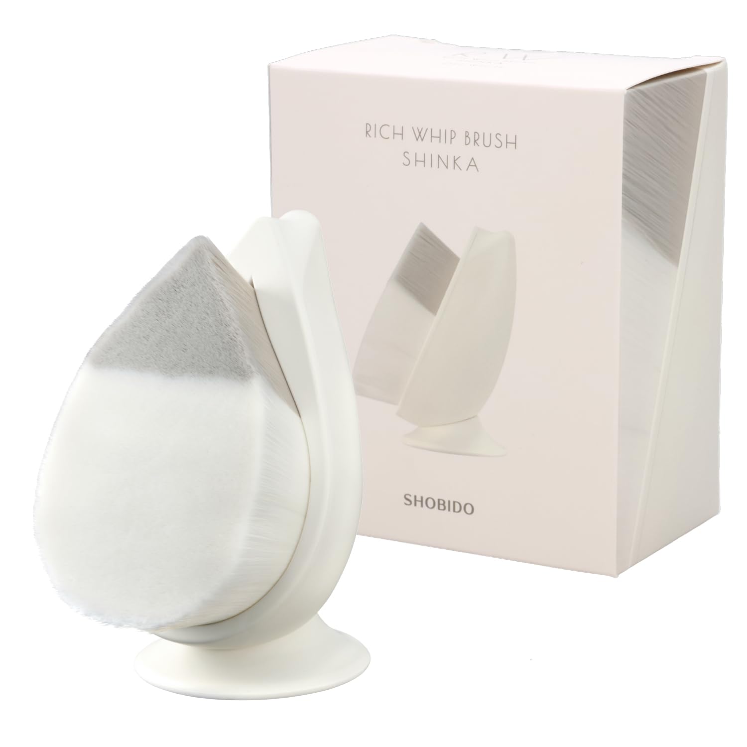 Shobido SHINKA Rich Whip Brush - Intensive Facial Cleansing Brush  Off-White  - Antibacterial Bristles - Men s & Women s - Pore Cleansing Brush for No