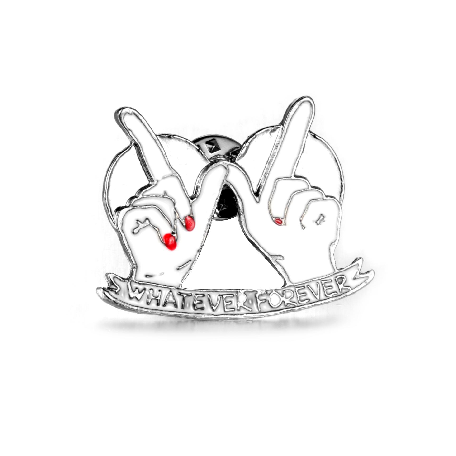 European American Fashion Drip Oil Forever Finger Brooch Jewelry