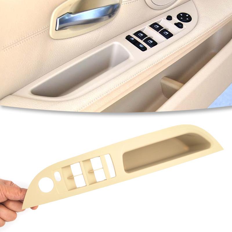 LHD Car Interior Inner Door Handle Panel Trim Cover For BMW E60 E61 5 Series 520 525 528 2008-2010 51416983705 Black Beige