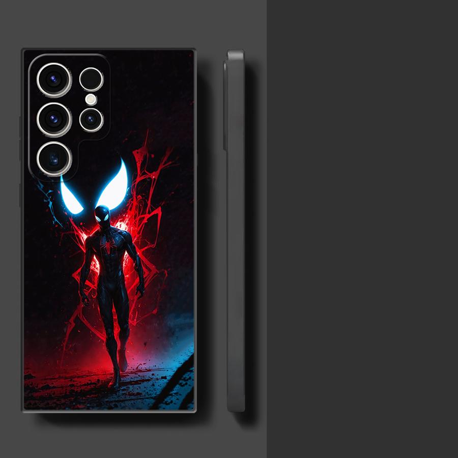 Funda Phone Cover Case for Samsung Galaxy S26 S24 Plus S20 Note 20 Ultra 8 9 10 S25 Ultra S23 S10 S9 S21 FE Marvel Black Red