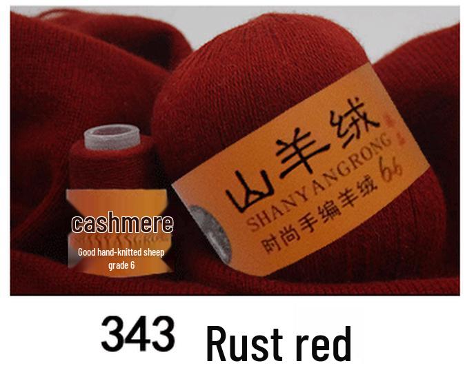 Reines Kaschmir & Wolle 6+6 Garn zum Hand- oder Maschinenstricken - Mittel-Dicke Nerzmischung