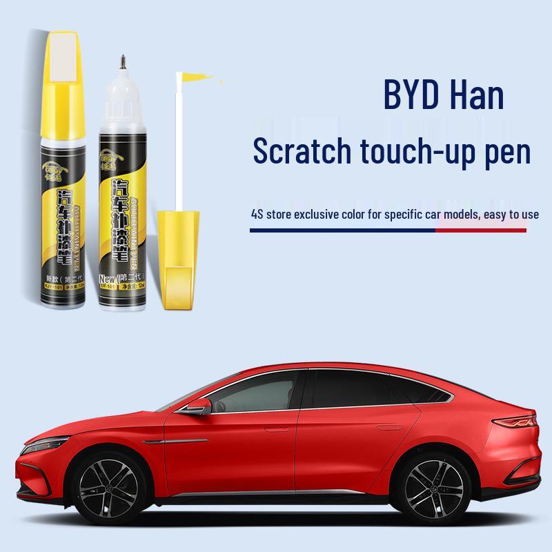 BYD Han Touch-Up Paint Pen: Xuan Kong Black & Xue Yu Bai Anti-Rust Scratch Repair