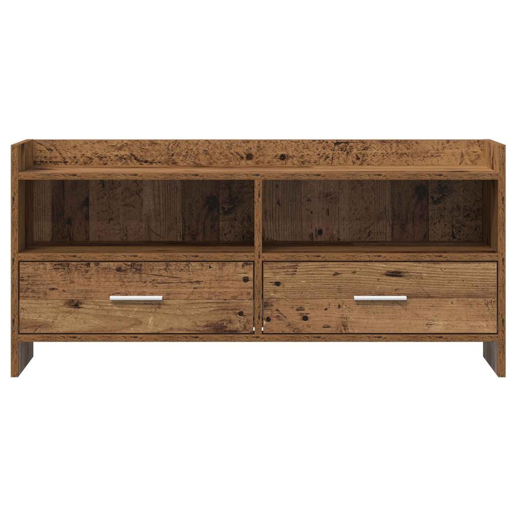 TV Stand 100 x 33 x 47 cm Reclaimed Wood Effect Engineered Wood