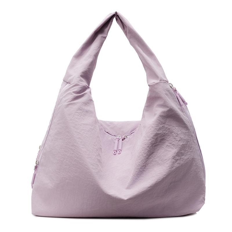 Casual soft side simple armpit bag women's large capacity light commuter tote bag ins trendy Japanese shoulder bag