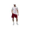 Nike Round Neck Pattern Printed Logo Breathable T-Shirt Men Tops White FN6028-100