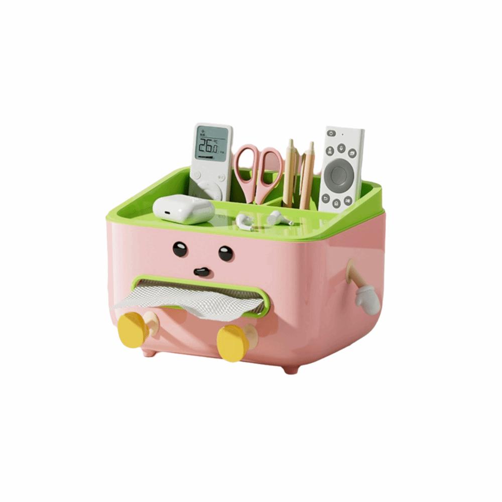 Dustproof Tissue Box with Lid Tissue Dispenser Storage Box Paper Towel Box  Desktop S-pink sit