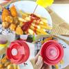 Double Head Sauce Bottles Big Capacity Plastic Squeeze Bottles 16oz 20oz 24oz Portbale Tomato Catchup Dispenser Picnic Cooker