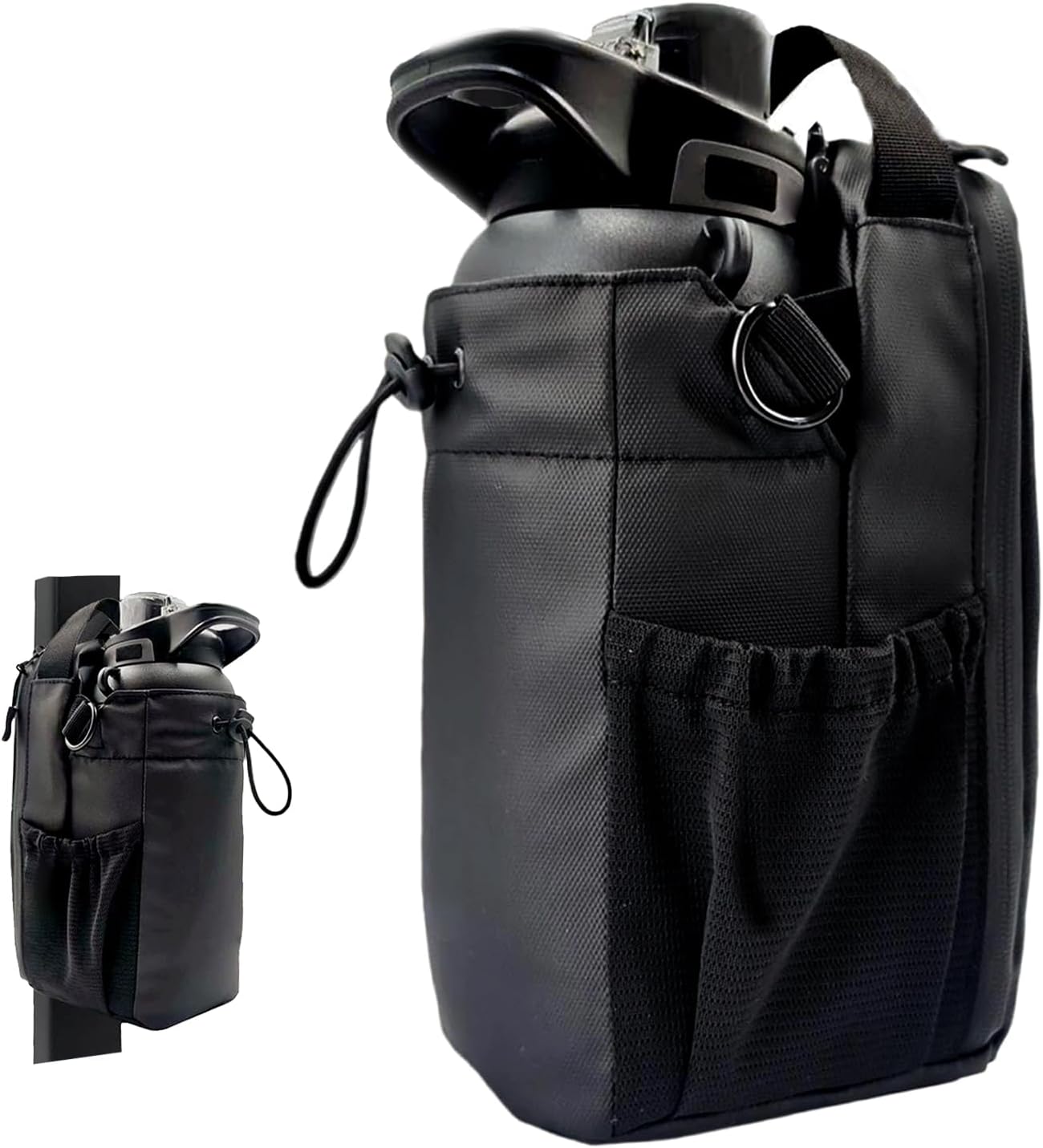 

HOT!!! Magnetic Gym Cycling Water Bottle Bag -Unisex Magnetic Gym mountain Bag, Holds Gym Water Bottles with Strap, 9.84 Tall чёрный